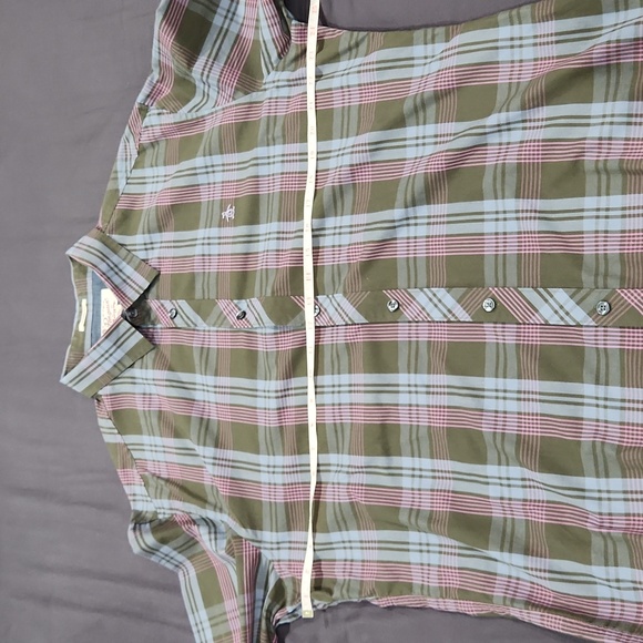 Original Penguin Green LS Button-Up - 2XL - Like New - Picture 3 of 4